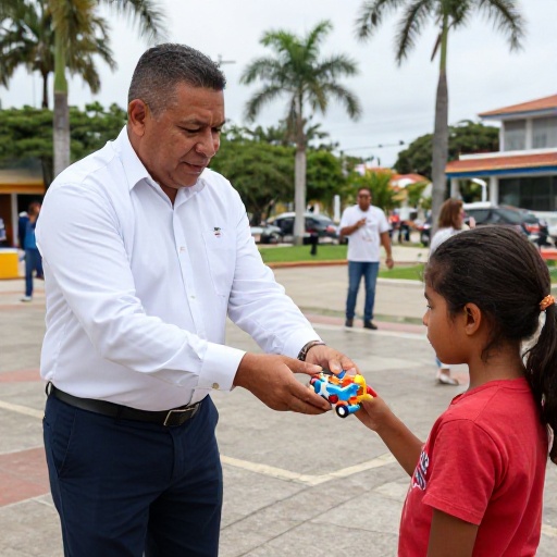 Municipio organizó entrega de juguetes en Coronel Marcelino Maridueña (2023)