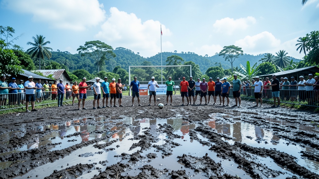 Arrancó el primer torneo interno de fútbol en Coronel Marcelino Maridueña con apoyo de la Prefectura