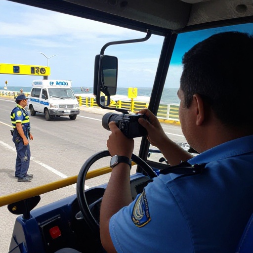ATM fiscaliza buses en vía a la Costa: cámaras y sanciones en Puerto Azul