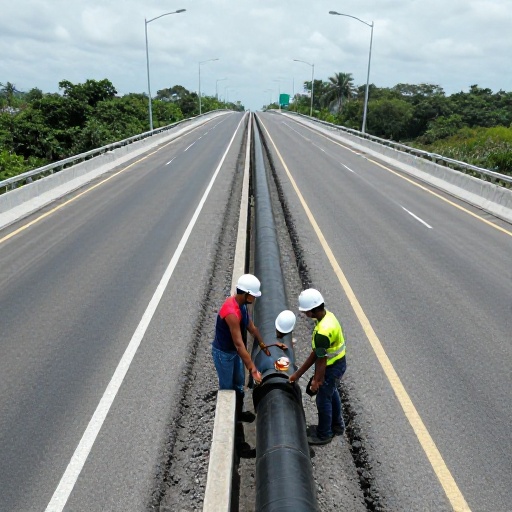 Inspección vial e hidrológica en Coronel Marcelino Maridueña (2023)