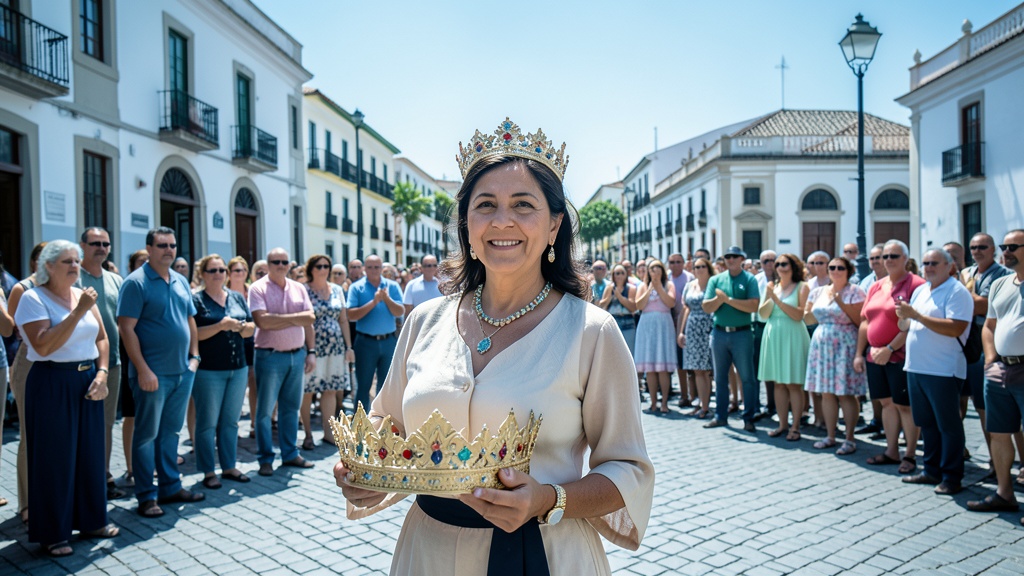 Fiorella Sinisterra es reelegida Reina de Marcelino Maridueña y el 90% de los recursos festivos irá al Cementerio Municipal
