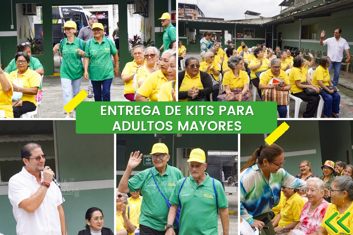 Alcaldía de Coronel Marcelino Maridueña entrega indumentaria a Hogar de Sabias Experiencias