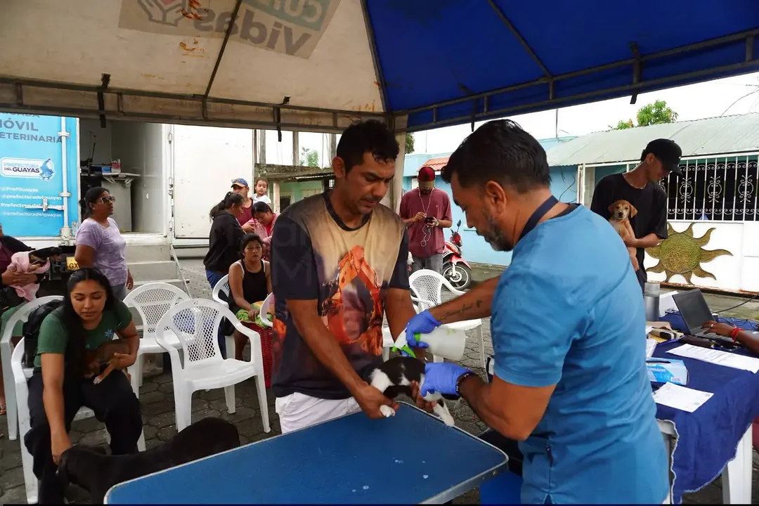 Prefectura y Municipio de Coronel Maridueña ofrecen brigada veterinaria gratuita para mascotas