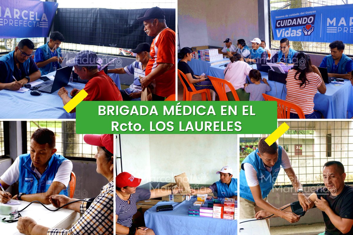 Brigada médica de la Prefectura del Guayas atendió a vecinos en Los Laureles