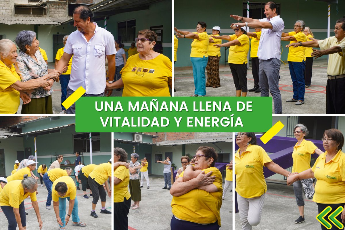 Ejercicios físicos unen a adultos mayores y alcalde en Coronel Marcelino Maridueña