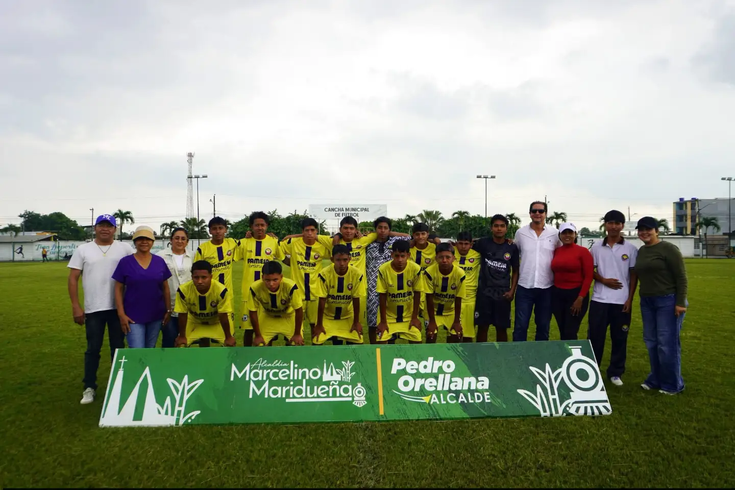Inauguran Intercolegial 2026 en Coronel Marcelino Maridueña con fútbol y ecuavóley
