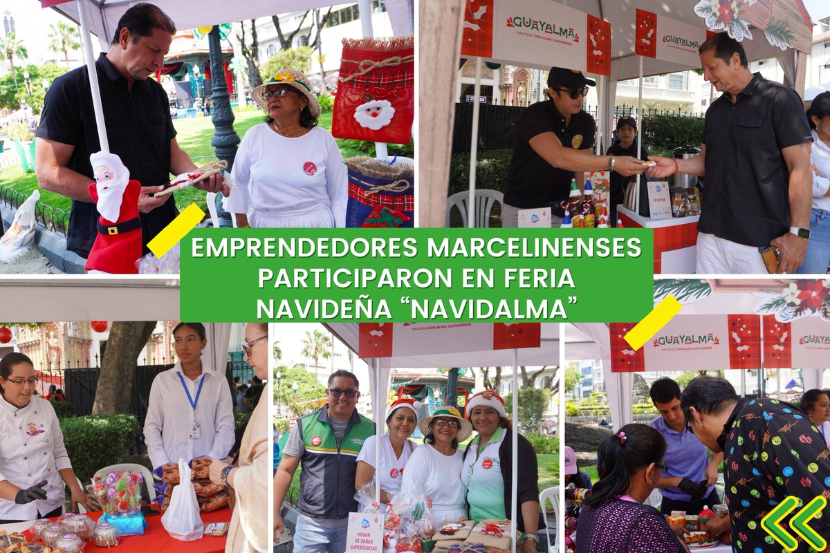 Emprendedores marcelinenses destacaron en feria Navidalma organizada por la Prefectura del Guayas