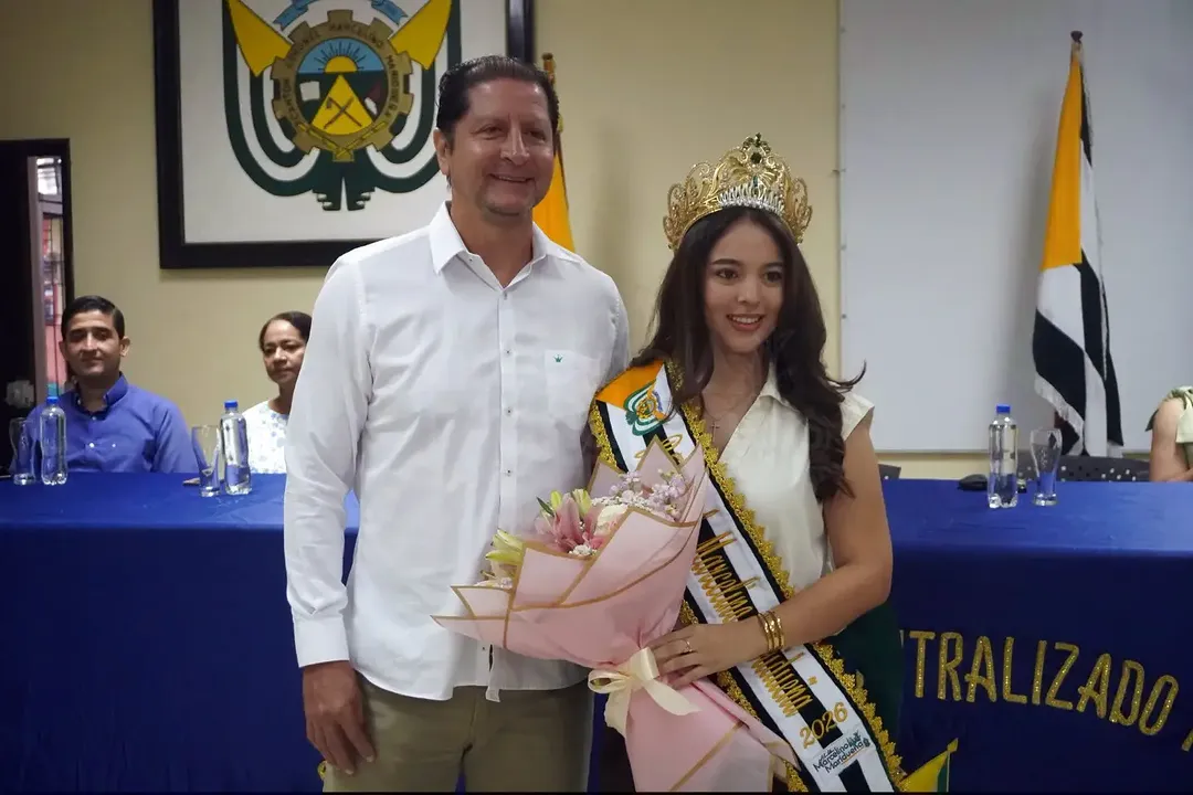 Fiorella Sinisterra asume como Reina de Marcelino Maridueña 2026-2027