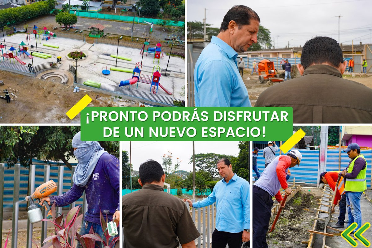 Parque Cdla. Samanes avanza 76% en primera etapa con obras de la Alcaldía