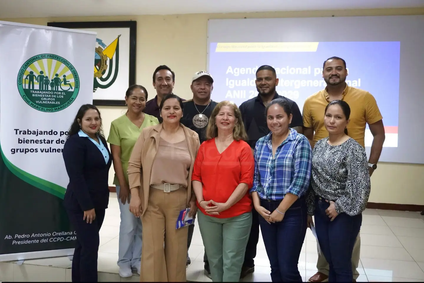 Coronel Marcelino Maridueña socializa agenda nacional para igualdad intergeneracional